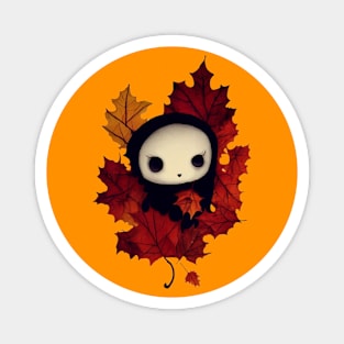 Cute Autumn Ghost Magnet